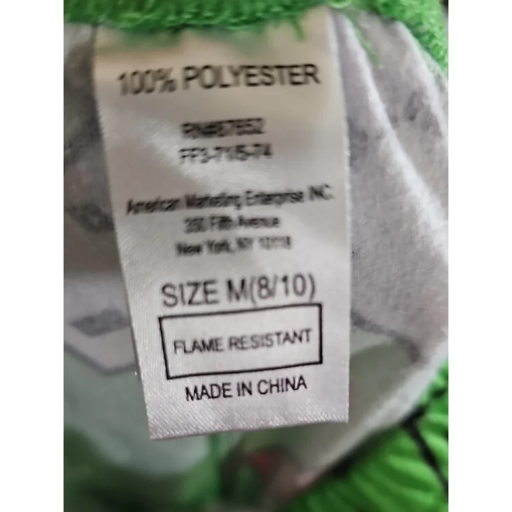 Minecraft Creeper TNT Fleece Pajama Set Gamer Sleepwear Kids Size M 8/10 Green